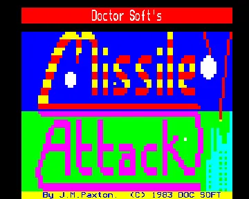 Missile Attack (1983)(Doctor) screen shot title